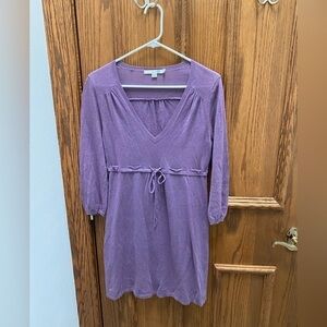 Boden Knit Tunic Top Size 6 Lilac Thin Knit